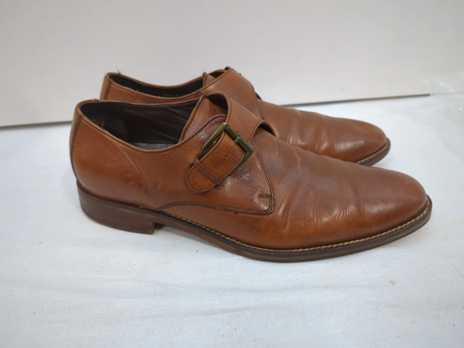 NIKE Mocassini Cole Haan Air Madison Tan Monk Strap taglia 9M