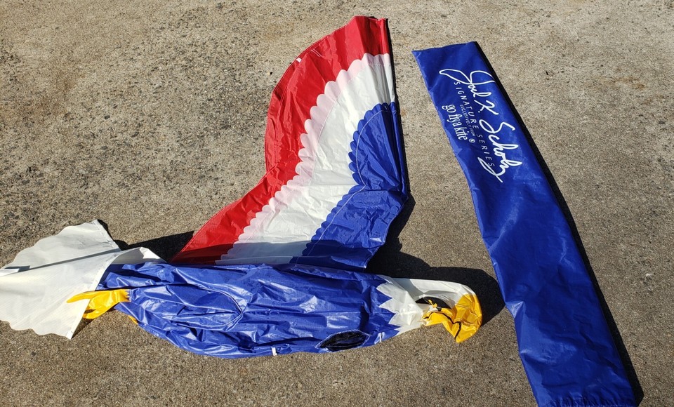 Rare Patriot Eagle Kite by Joel K. Scholz 8 Ft Kite Large 3D 96