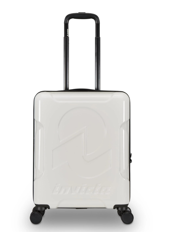 trolley valigia bagaglio invicta bianco  travel maket wt 4 ruote rigida leggera