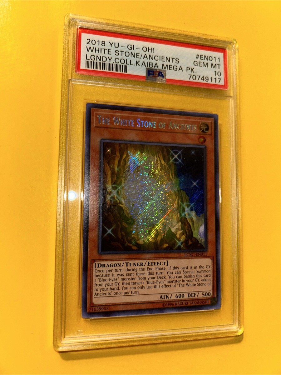 YuGiOh THE WHITE STONE OF ANCIENTS #LCKC-EN011🔥PSA 10 GEM MT