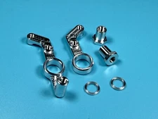 Dhawk CNC Aluminum Steering Bellcrank Silver For Team Associated RC104WD