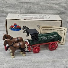 Ertl 1893 Horse Drawn Tankwagon Bank Amoco Red Crown Gasoline Standard Oil Co.