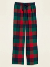 NWT Old Navy Patterned Flannel Pajama Pants Lounge Large Multi Plaid Women M