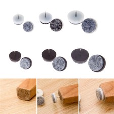 20pcs Furniture Table Leg Floor Felt Pad Skid Glide Slide Nail Protector 2 Color