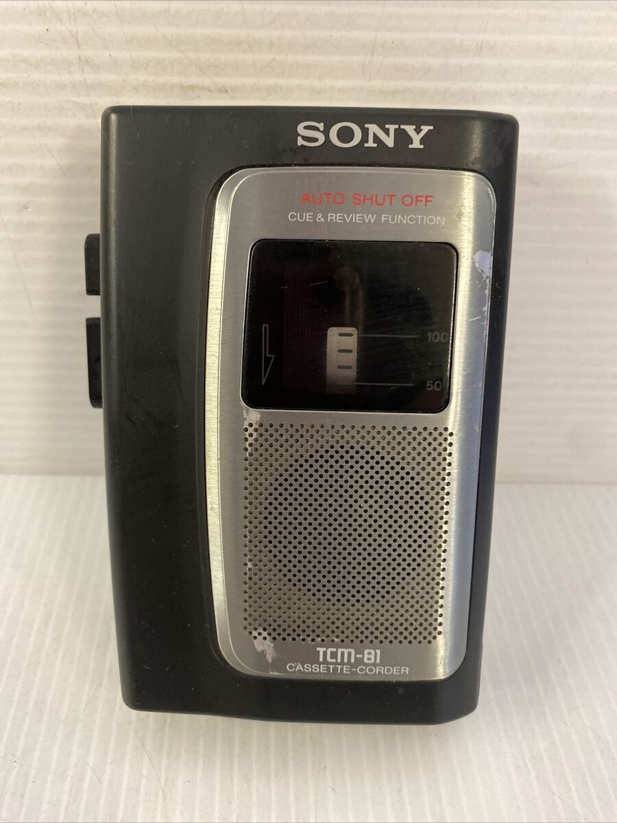 VINTAGE Sony TCM-81 Pressman Cassette Recorder TESTED! | eBay VINTAGE Sony TCM-81 Pressman Cassette Recorder TESTED! | eBay