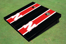 University of Nebraska Red and Black Matching Long Stripe Cornhole Boards
