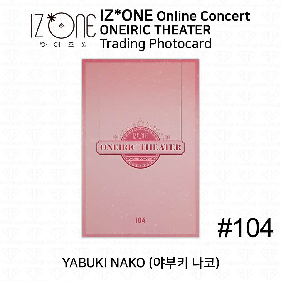 IZ*ONE 2020 Oneiric Theater 2nd Online Concert Trading card Yabuki