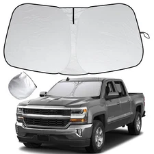 For 14-19 GMC Sierra 1500 Front Windshield Sun Shade Block UV Heat Cover Screen