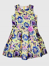 Girls Lined w/Crinoline Pretty Sleeveless Dressy Dress Wonder Nation SIze 5 NWT