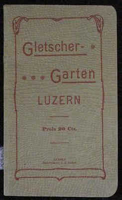 Gletscher Garten Luzern Schweiz Ansichten Gebirge Album Bilderalbum Bildband -L