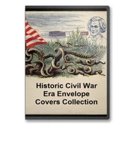 Civil War Envelope Collection 490 Slogans, Portraits, Caricatures Etc. CD - B203