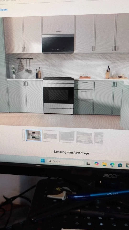 Samsung ME21DG6300SRAA Microwave 2.1 cu ft OTR stainless steel New sealed with w - Image 4 of 4