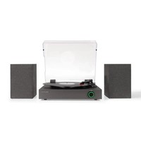 Crosley Zane Bluetooth Record Player With DAB Radio & Stereo Speakers - Black