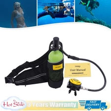 1L Mini Scuba Tank Underwater Dive Portable Lungs Deepest 32.8ft Scuba Oxygen