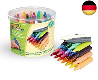 Crayola Mini Kids, Maxi-Wachsmalstifte, Runde Form, 24 Stück, Alter 12 Monate,