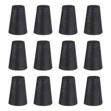12Pcs Rubber Stoppers 9.5mm to 14.5mm 20mm Solid Tapered Lab Rubber Plugs