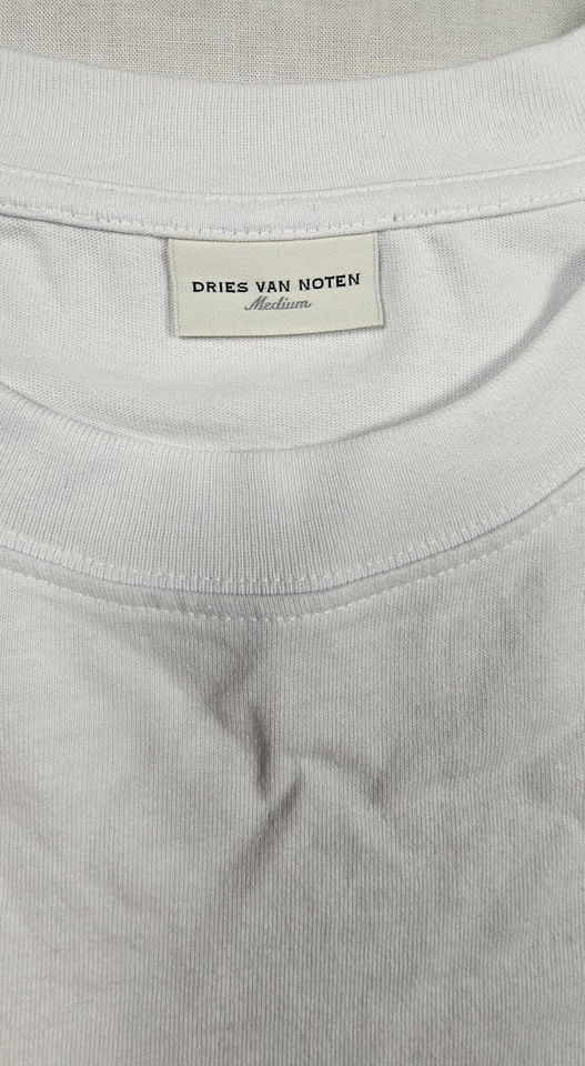 Dries Van Noten мужской белый длинным рукавом двойной хлопок свитер размер средний б/у в отличном состоянии  - Изображение 2 из 4