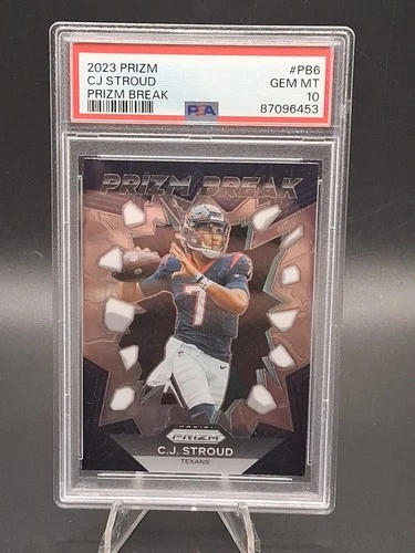2023 Prizm Break Blue CJ Stroud PSA 10 RC ROOKIE CARD PB-6