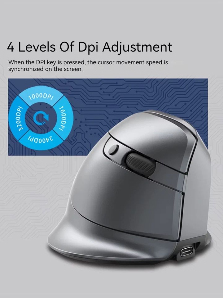 Zelotes F-26C Computer Laptop Office Mouse 2.4G Wireless Gaming Mouse Bluetooth  - Image 4 of 4