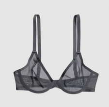 NWOT Cuup Bra The Plunge Mesh Slate Sz 36D.