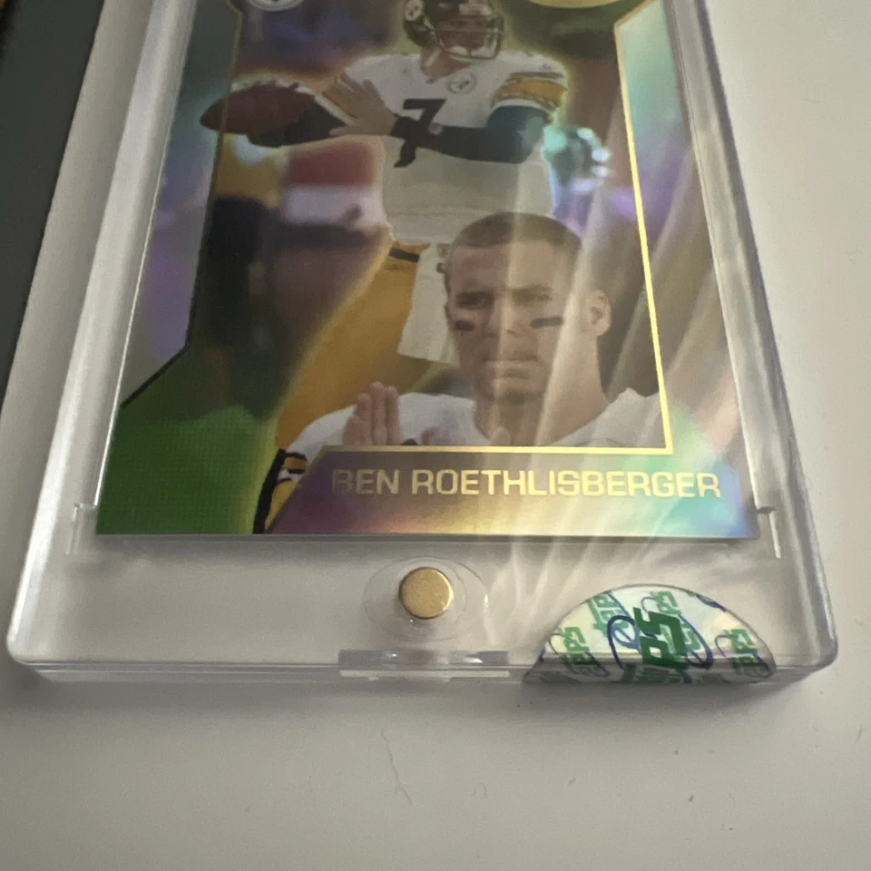 Ben Roethlisberger 2005 eTopps Refractor Uncirculated Encased #5 Rare Steelers - Image 4 of 4