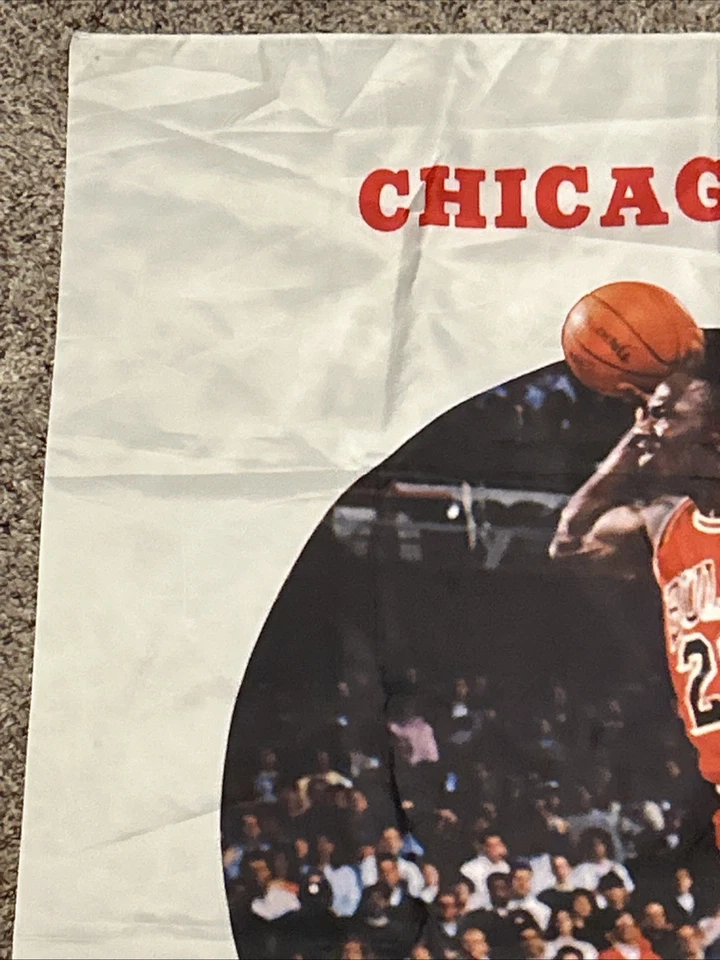 NBA Chicago Bulls 1988 Michael Jordan #23 Tapestry Flag RARE 44" x 29" - Image 3 of 4