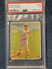 1933 Goudey DIZZY DEAN #223 PSA 1 (PR) Cardinal 