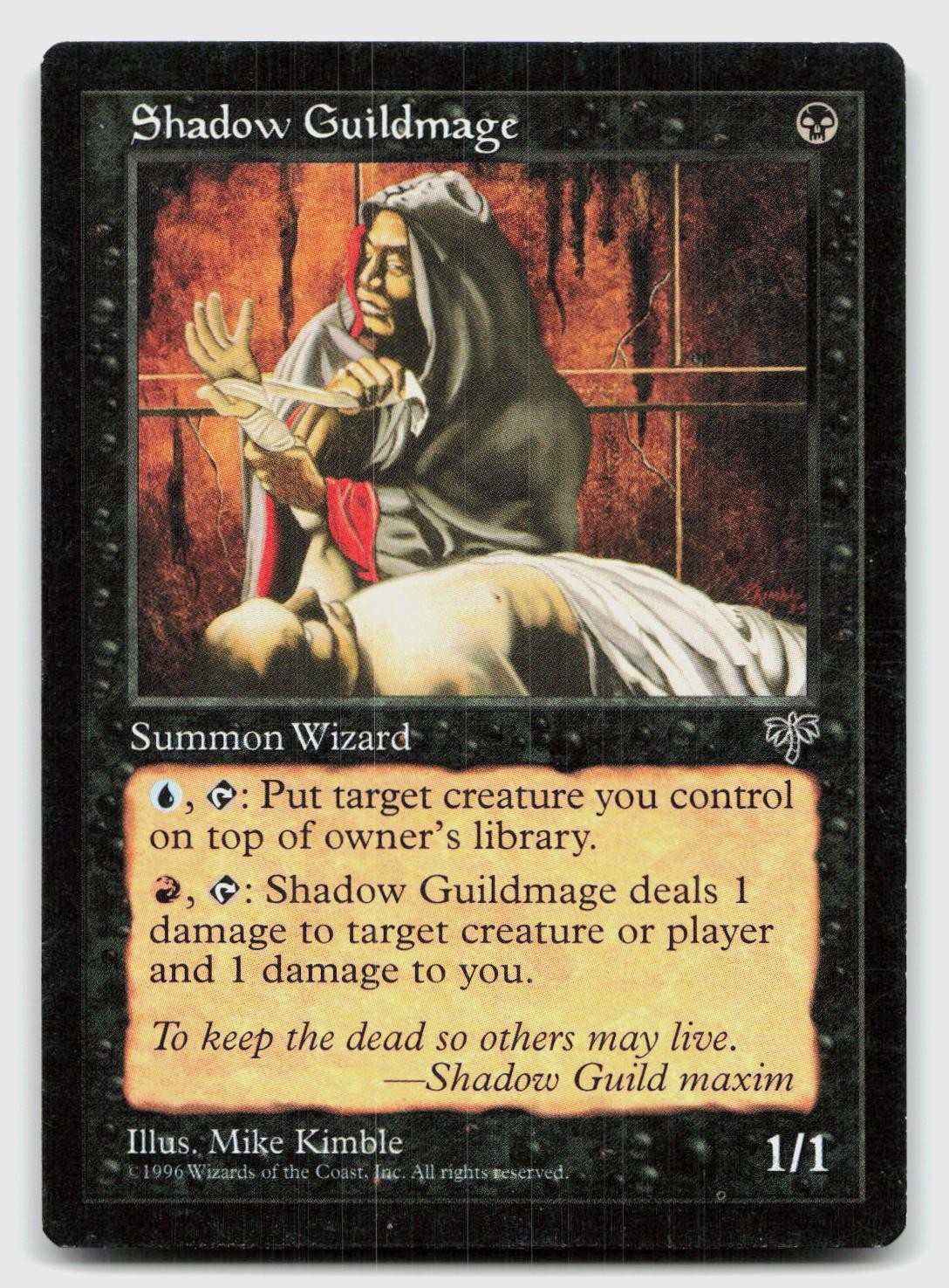 Shadow Guildmage Common Mirage Magic: The Gathering Near Mint