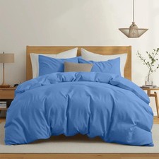 Reversible Duvet Cover 4 Piece Bedding Set & Fitted Sheet & pillowcases All Size