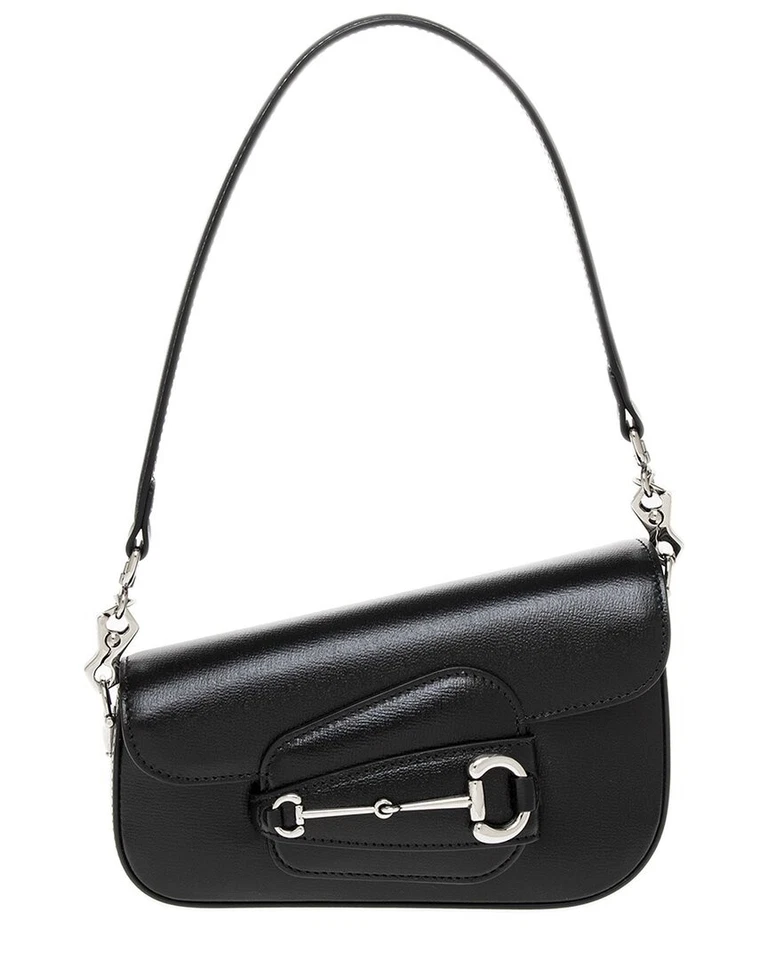 Gucci Horsebit 1955 Mini Leather Shoulder Bag Women's Black