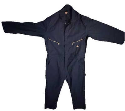navy dickies coveralls Size 2XL Gold Zippers Jumpsuit Overalls Men s