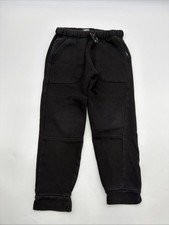 Lee Sweatpants Kids Boys S 7/8Y Black Pockets Zip Logo . 44971