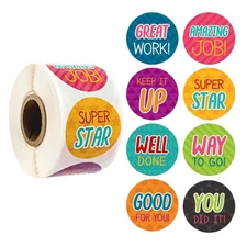 500 Pcs Motivational Sticker Reward Sticker Labels Incentive Sticker for Student