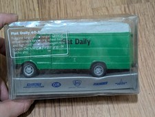 Modellino in scatola 1/43 auto d'epoca d'epoca concessionaria Fiat Iveco furgone tetto alto giornaliero boxato