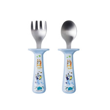 Bluey Toddler Silverware 2 Pk with Handle Guards