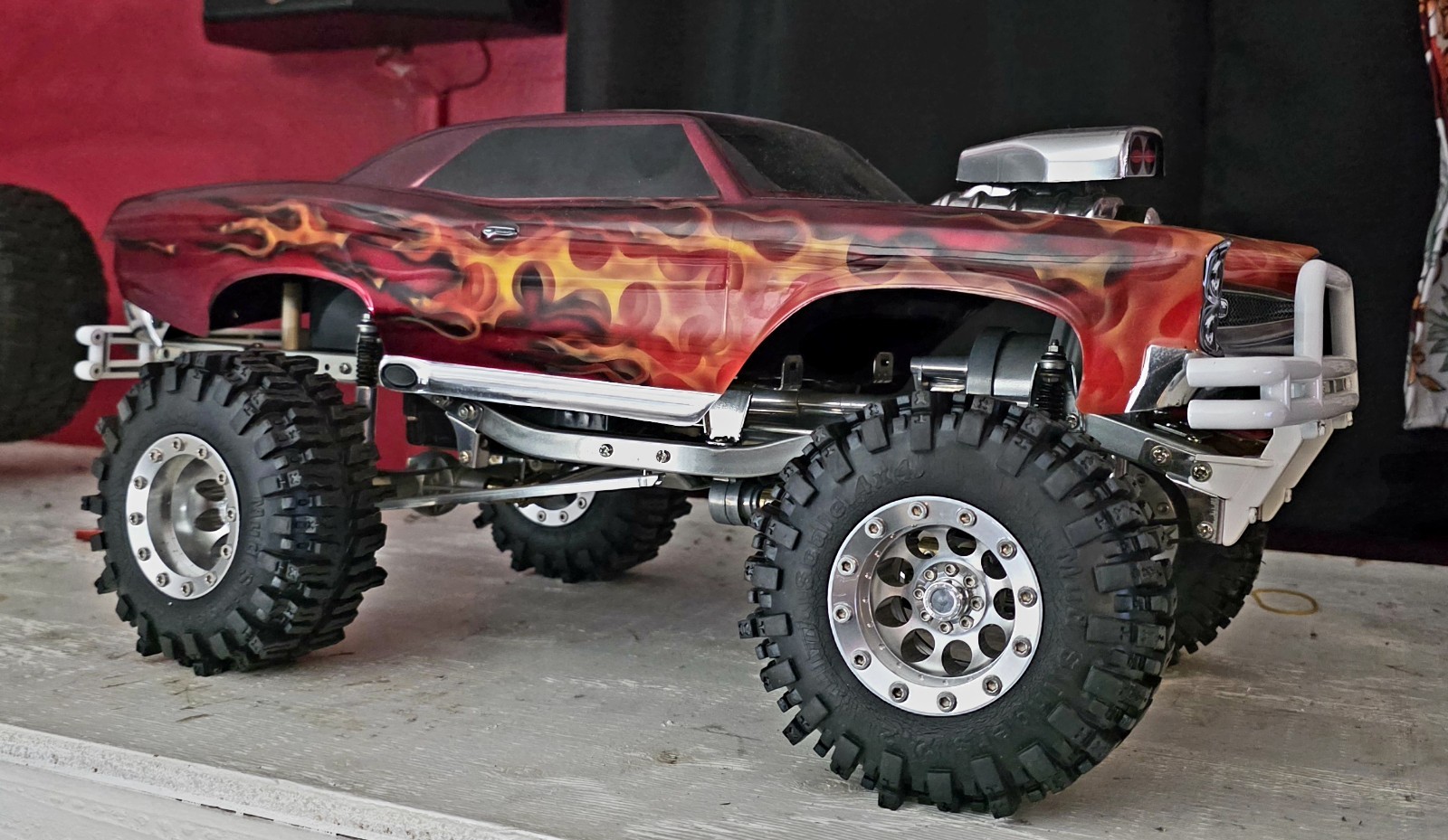 Orginal Vintage Tamiya Bruiser Rc Chassis In Excellent Condition!!!