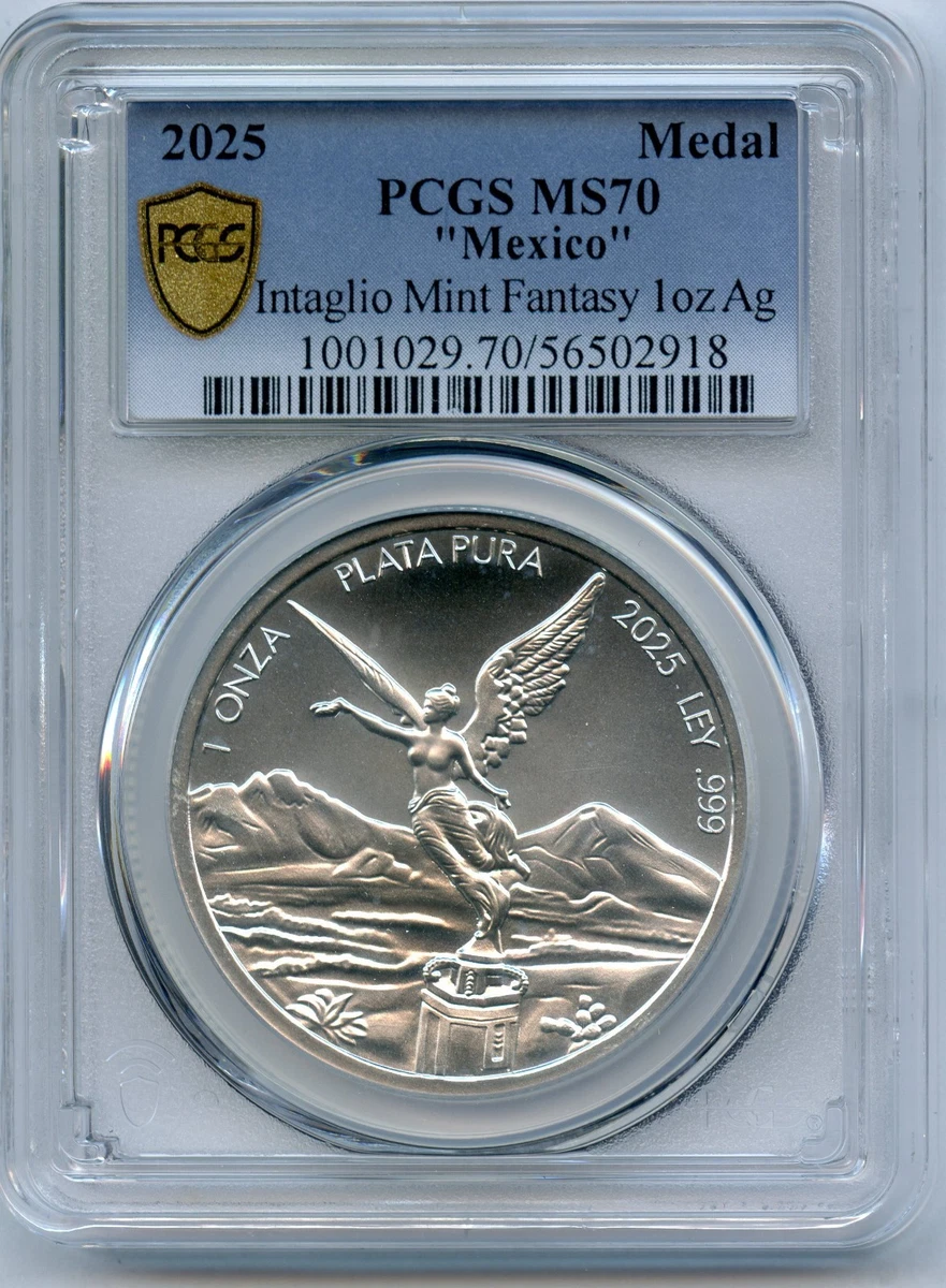 2015年 メキシコ 銀貨 PCGS MS70 1オンス最高評価 Mexican Libertad Silver Bullion Coins Grade MS 70 1 oz Precious