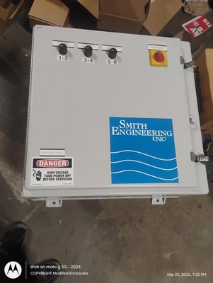 Fiberglass control junction box Electrical Enclosure N242410 Robroy 24 x 24 x 10
