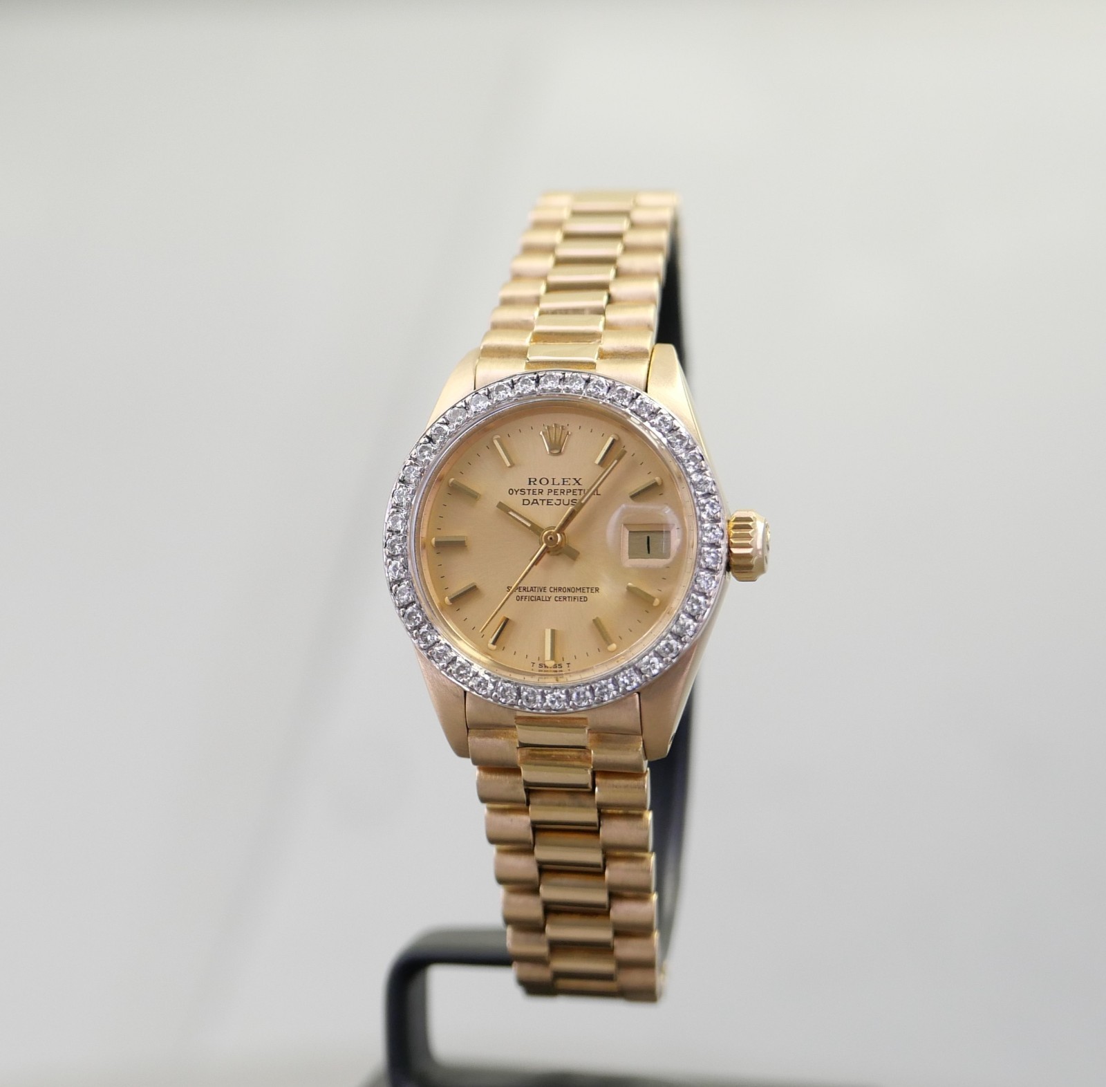 Rolex Lady-Datejust lunetta diamantata foto 3