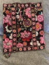 Vera Bradley Quilted Cinch Drawstring Backpack Pink, Red, Green, Black