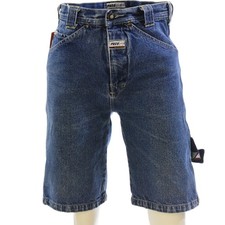 90s Vintage Carpenter Jean Shorts Womens XS High Waist Utility Y2K Streetwear 2