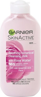 Garnier SkinActive Beruhigende Reinigungsmilch mit Rosenwasser ?200ml Empfindliche Haut