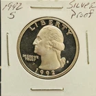 1992S Proof %90 Silver Washington Quarter Mint Condition