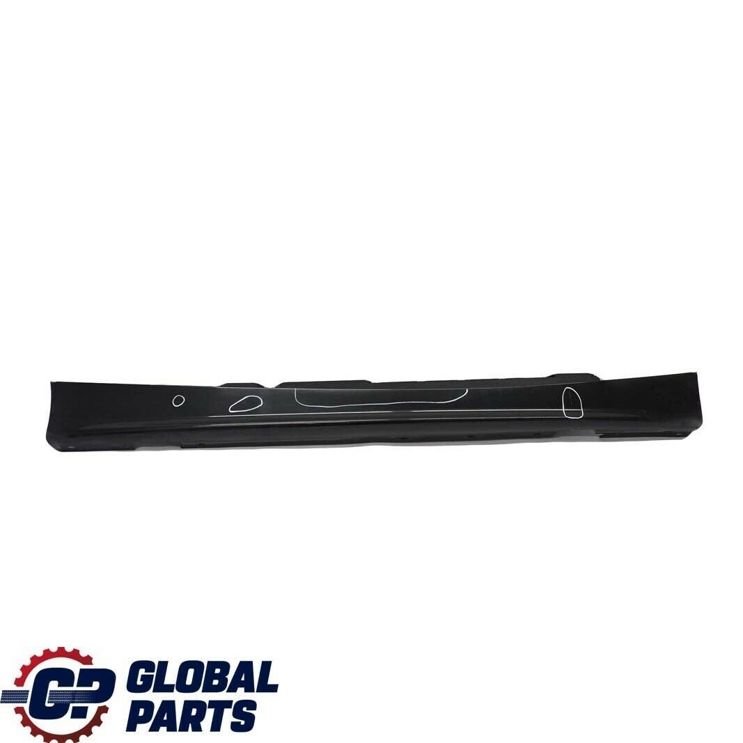 BMW E87 Sottoporta Gonna Laterale Destra Nero Zaffiro Metallizzato - 475 0032948