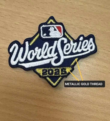 LOS ANGELES DODGERS 2025 World Series Patch LA Dodgers Los Angeles W/ Metallic Gold Thread Iron-on