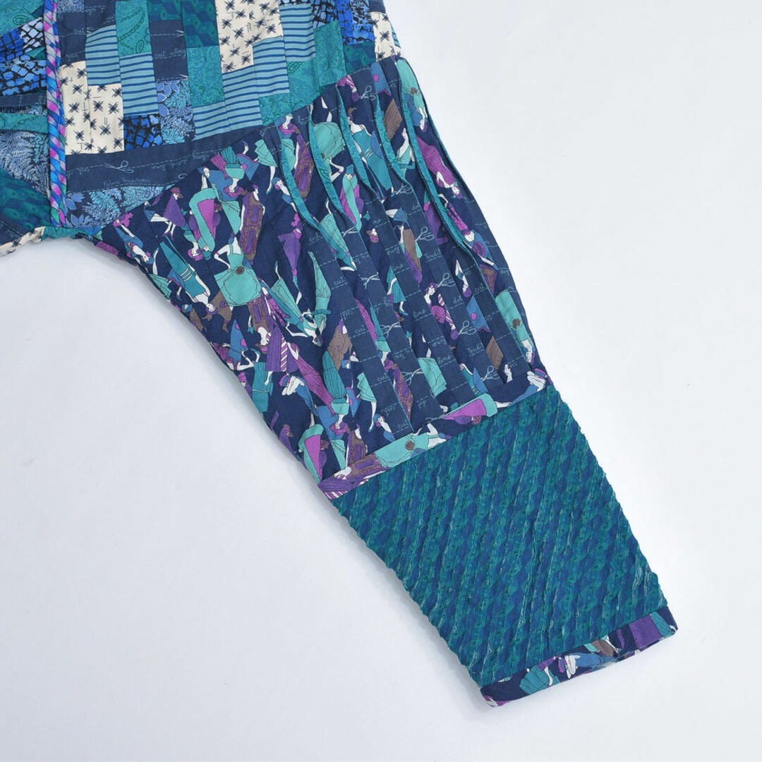 Vintage Handmade Patchwork Design Quilt Jacket Co… - image 7