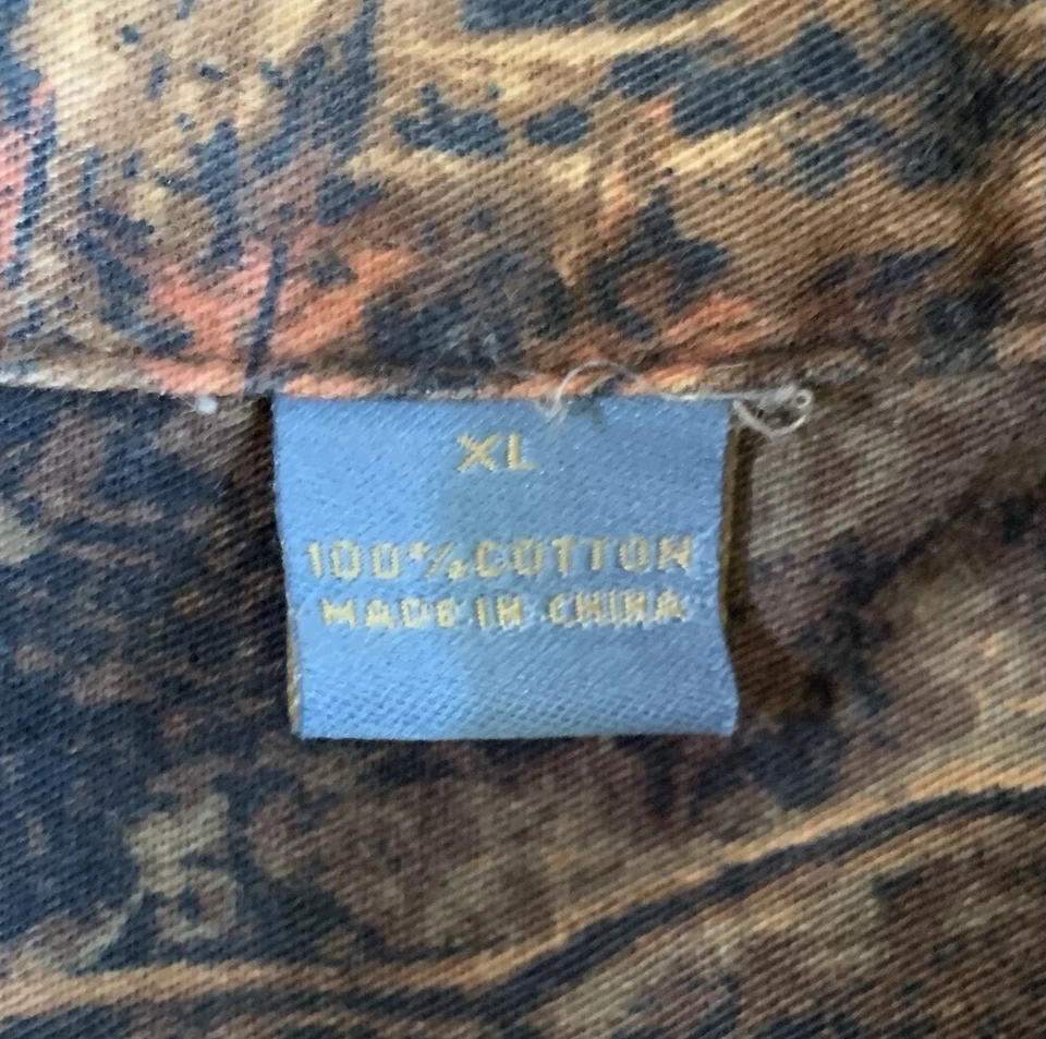 Legacy Falls Outfitters Brown Whitetail Deer Men's XL Button Down Hunting Shirt - Image 4 of 4