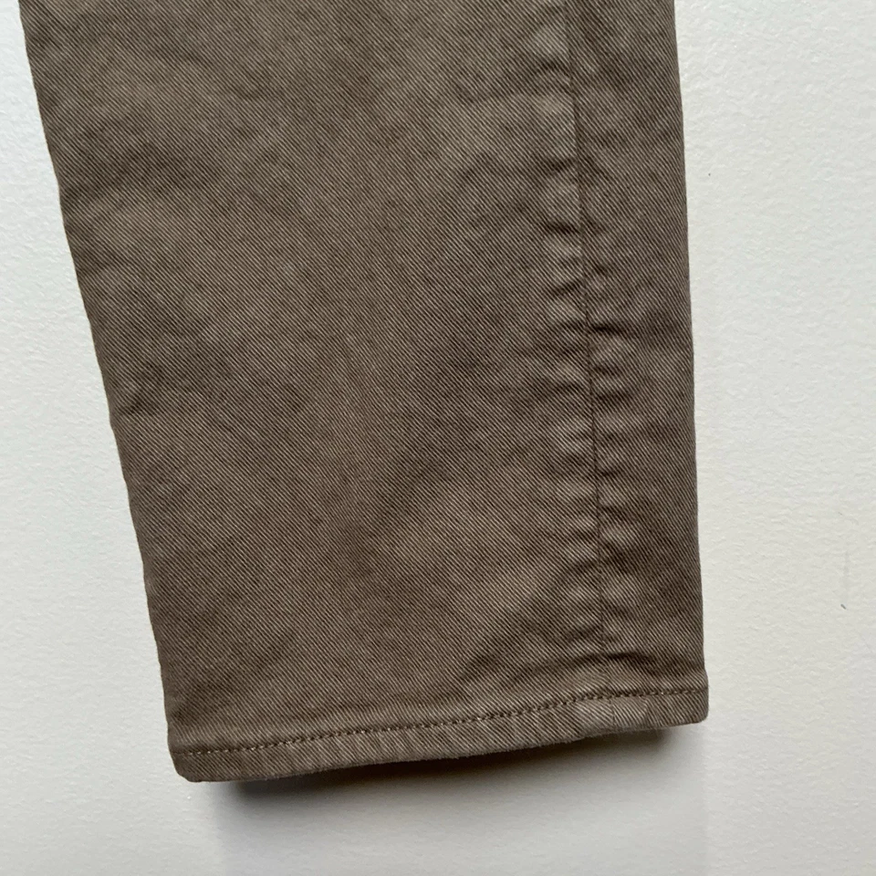 Pantalones de mezclilla J Crew para hombre 32x30 verde 484 ajustados calce recto ropa teñida informales Foto 2 de 4