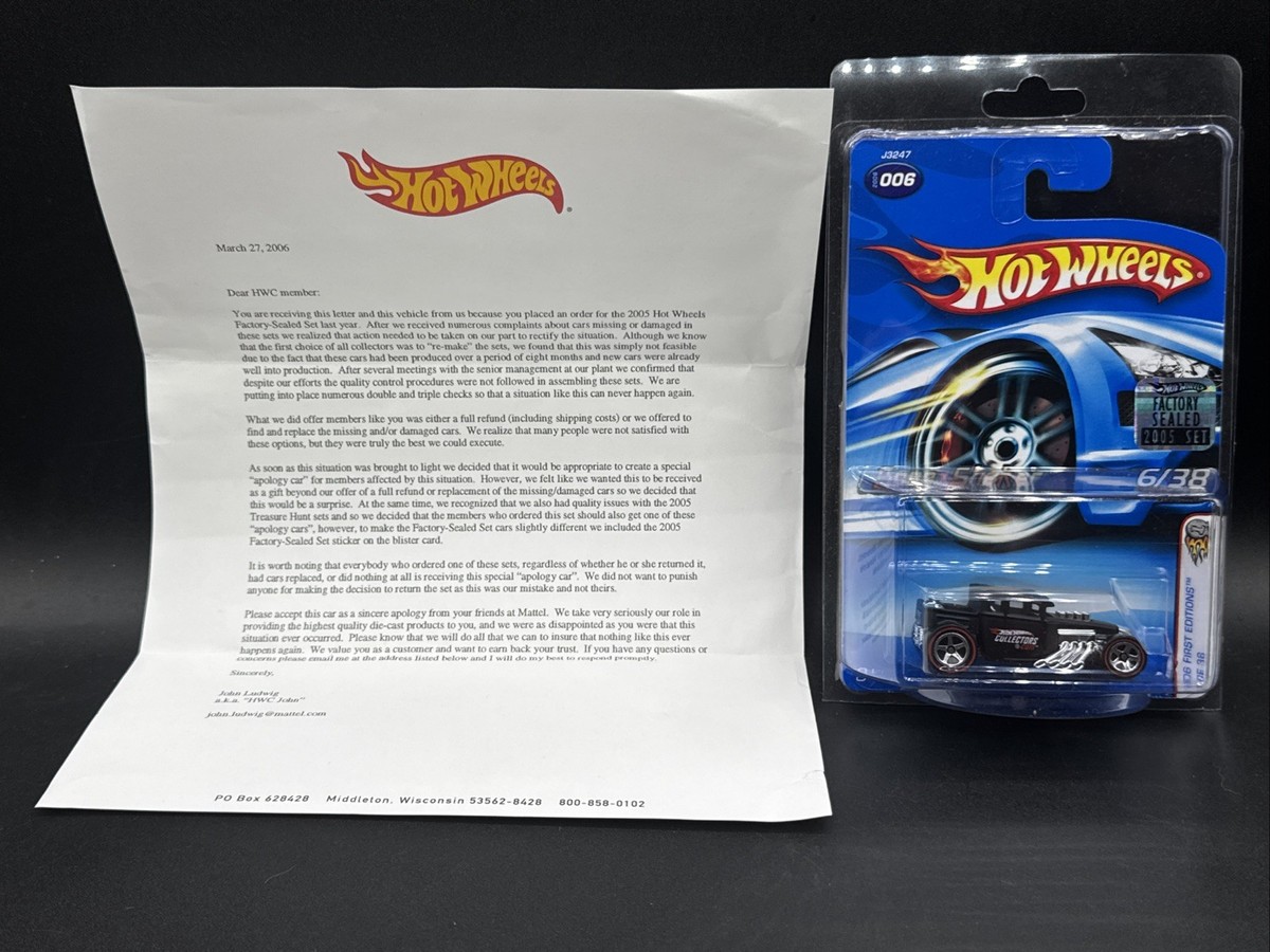 ホットウィール 2006 RLC APOLOGY CAR BONE SHAKER 2006 Hot Wheels Bone Shaker “Apology Car” 2006 First
