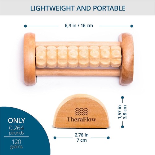 TheraFlow Compact Foot Roller for Plantar Fasciitis Relief | Relaxing Gifts... - Picture 6 of 8